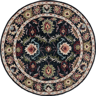 Safavieh Blossom BLM691Z Black / Ivory Area Rug Round