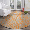 Safavieh Blossom BLM695C Grey / Orange Area Rug Room Scene Feature