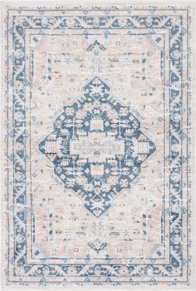 Safavieh Blair Washable BLR200 Beige / Navy Area Rug