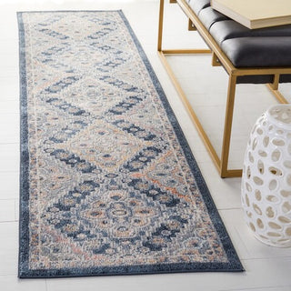 Safavieh Blair Washable BLR220 Grey / Navy Area Rug