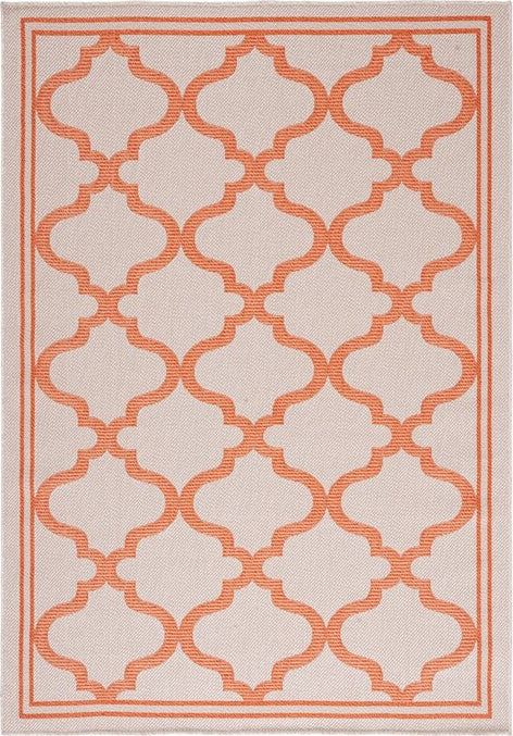 Safavieh Bermuda BMU810 Ivory / Rust Machine Washable Area Rug