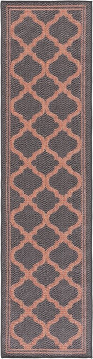 Safavieh Bermuda BMU810 Charcoal / Rust Machine Washable Area Rug