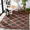 Safavieh Bermuda BMU810 Charcoal / Rust Machine Washable Area Rug