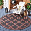 Safavieh Bermuda BMU810 Charcoal / Rust Machine Washable Area Rug