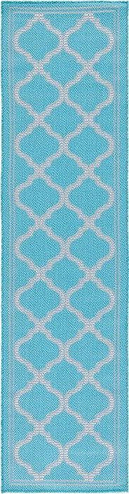 Safavieh Bermuda BMU810 Aqua / Grey Machine Washable Area Rug