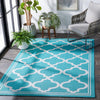 Safavieh Bermuda BMU810 Aqua / Grey Machine Washable Area Rug