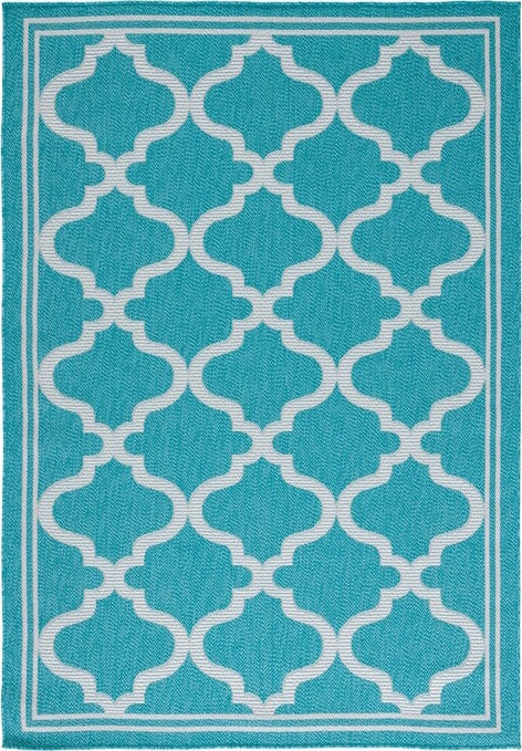 Safavieh Bermuda BMU810 Aqua / Grey Machine Washable Area Rug