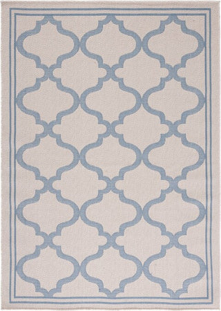 Safavieh Bermuda BMU810 Ivory / Blue Machine Washable Area Rug