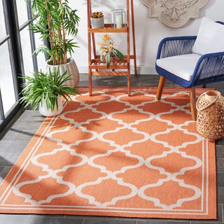 Safavieh Bermuda BMU810 Rust / Ivory Machine Washable Area Rug