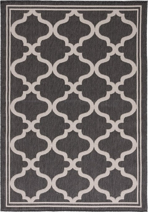 Safavieh Bermuda BMU810 Charcoal / Ivory Machine Washable Area Rug