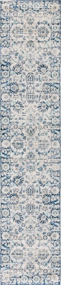 Safavieh Brentwood BNT874M Blue / Light Grey Area Rug Runner