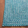 Safavieh Braided BRA201K Teal / Green Machine Washable Area Rug Detail