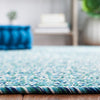 Safavieh Braided BRA201K Teal / Green Machine Washable Area Rug Detail