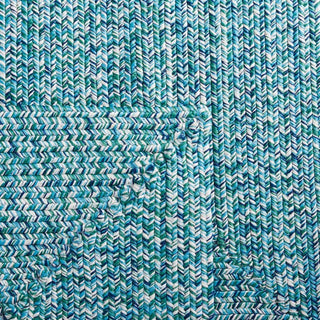 Safavieh Braided BRA201K Teal / Green Machine Washable Area Rug Backing