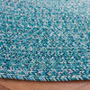 Safavieh Braided BRA201K Teal / Green Machine Washable Area Rug Detail