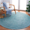 Safavieh Braided BRA201K Teal / Green Machine Washable Area Rug Room Scene