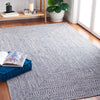 Safavieh Braided BRA201N Dark Blue / Ivory Machine Washable Area Rug Room Scene