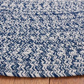 Safavieh Braided BRA201N Dark Blue / Ivory Machine Washable Area Rug Detail