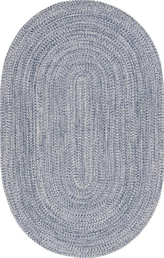 Safavieh Braided BRA201N Dark Blue / Ivory Machine Washable Area Rug Oval