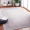 Safavieh Braided BRA220F Grey Machine Washable Area Rug Room Scene