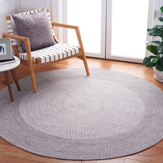 Safavieh Braided BRA220F Grey Machine Washable Area Rug Room Scene