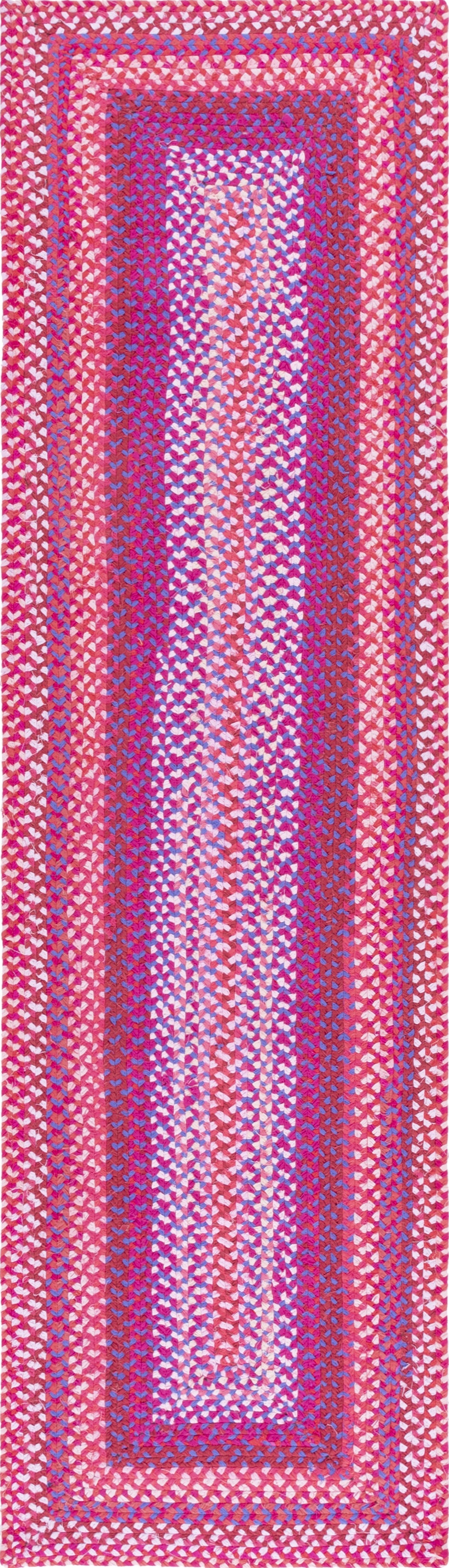 Safavieh Braided 800 BRA823Q Red/Orange Area Rug