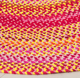 Safavieh Braided 800 BRA823Q Red / Orange Area Rug Detail