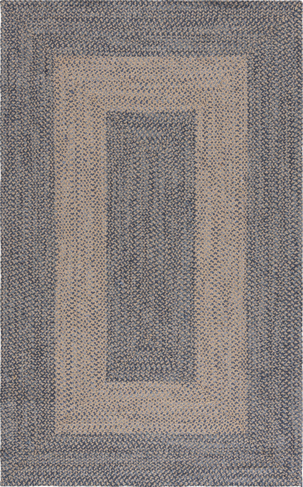 Safavieh Braided 800 BRA841M Natural/Blue Area Rug