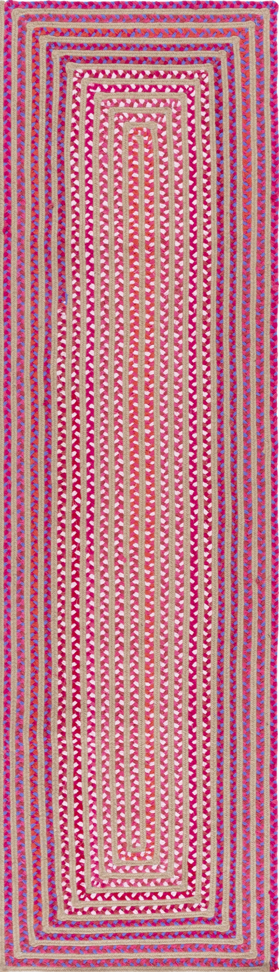 Safavieh Braided 800 BRA861P Natural/Red Area Rug