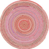 Safavieh Braided 800 BRA861P Natural / Red Area Rug Round