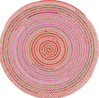 Safavieh Braided 800 BRA861P Natural / Red Area Rug Round