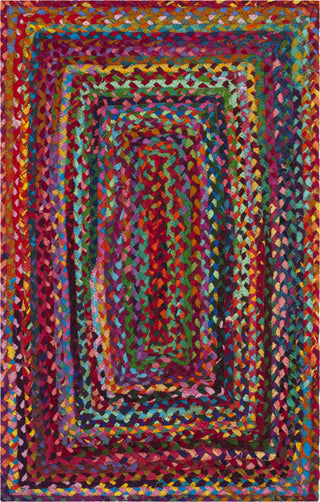 Safavieh Braided BRD210A Red / Multi Area Rug main image
