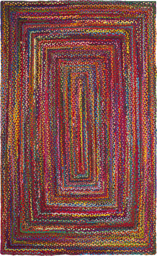 Safavieh Braided BRD210A Red / Multi Area Rug Main