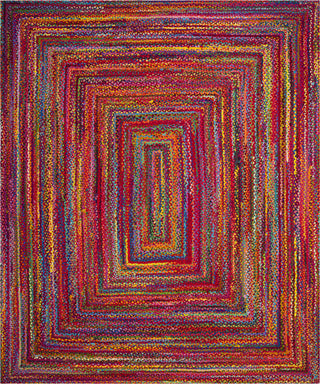 Safavieh Braided BRD210A Red / Multi Area Rug Main