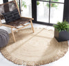 Safavieh Braided BRD259B Beige Area Rug Room Scene Feature