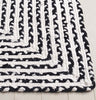 Safavieh Braided BRD260Z Black / Ivory Area Rug Detail