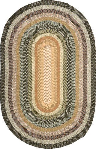 Safavieh Braided BRD308A Multi Area Rug Oval