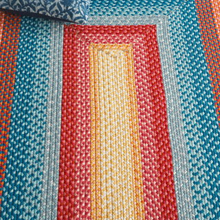 Safavieh Braided BRD308Q Red / Orange Area Rug Detail