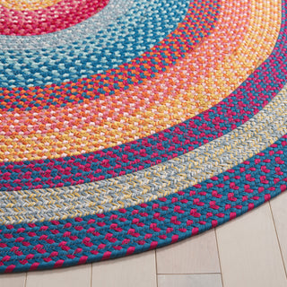 Safavieh Braided BRD308Q Red / Orange Area Rug Detail