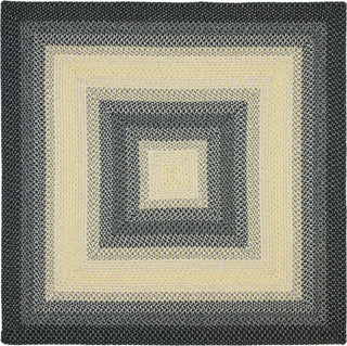 Safavieh Braided BRD311A Black / Grey Area Rug Square