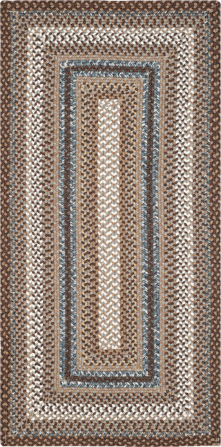 Safavieh Braided BRD313A Brown / Multi Area Rug 