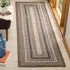 Safavieh Braided BRD313A Brown / Multi Area Rug Room Scene Feature