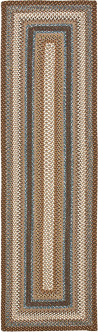 Safavieh Braided BRD313A Brown / Multi Area Rug Runner