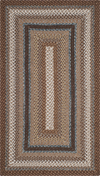 Safavieh Braided BRD313A Brown / Multi Area Rug Main