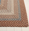 Safavieh Braided BRD313A Brown / Multi Area Rug Detail