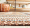 Safavieh Braided BRD313A Brown / Multi Area Rug Detail