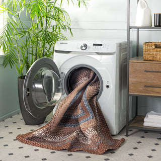 Safavieh Braided BRD313A Brown / Multi Area Rug 