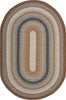 Safavieh Braided BRD313A Brown / Multi Area Rug Oval