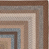 Safavieh Braided BRD313A Brown / Multi Area Rug 