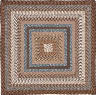 Safavieh Braided BRD313A Brown / Multi Area Rug Square